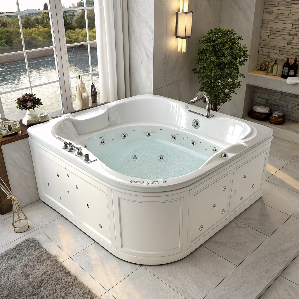Hydro Massage Corner Bathtub